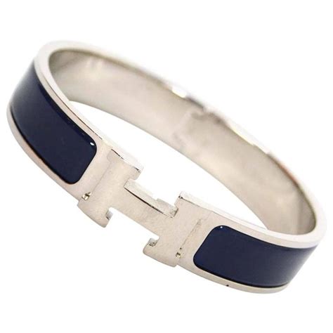 hermes bracelet navy|Hermes clic chains bracelets.